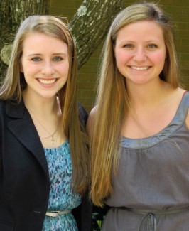 study abroad scholarship recipients Alexandra Howell and Laurel Hire